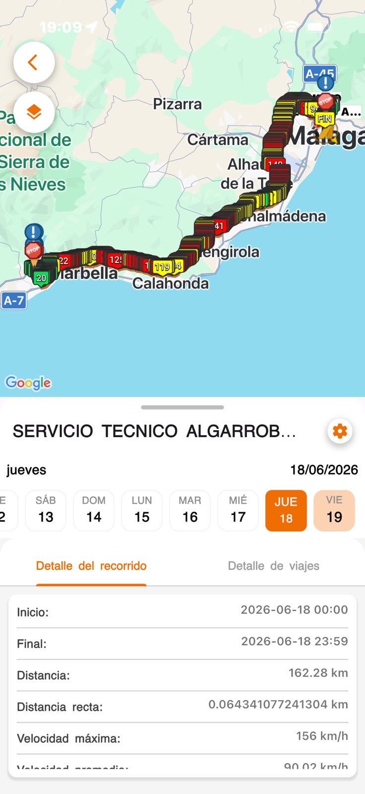 NAVILOK — Historial de recorridos